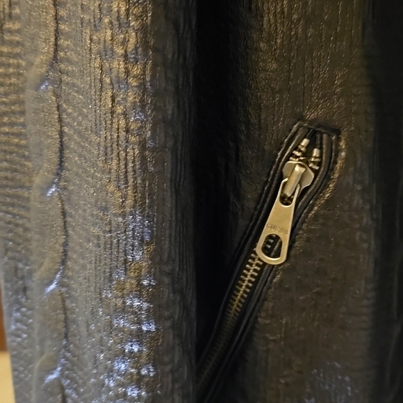 Leather Like Sweater Jacket - Picture 7 of 9